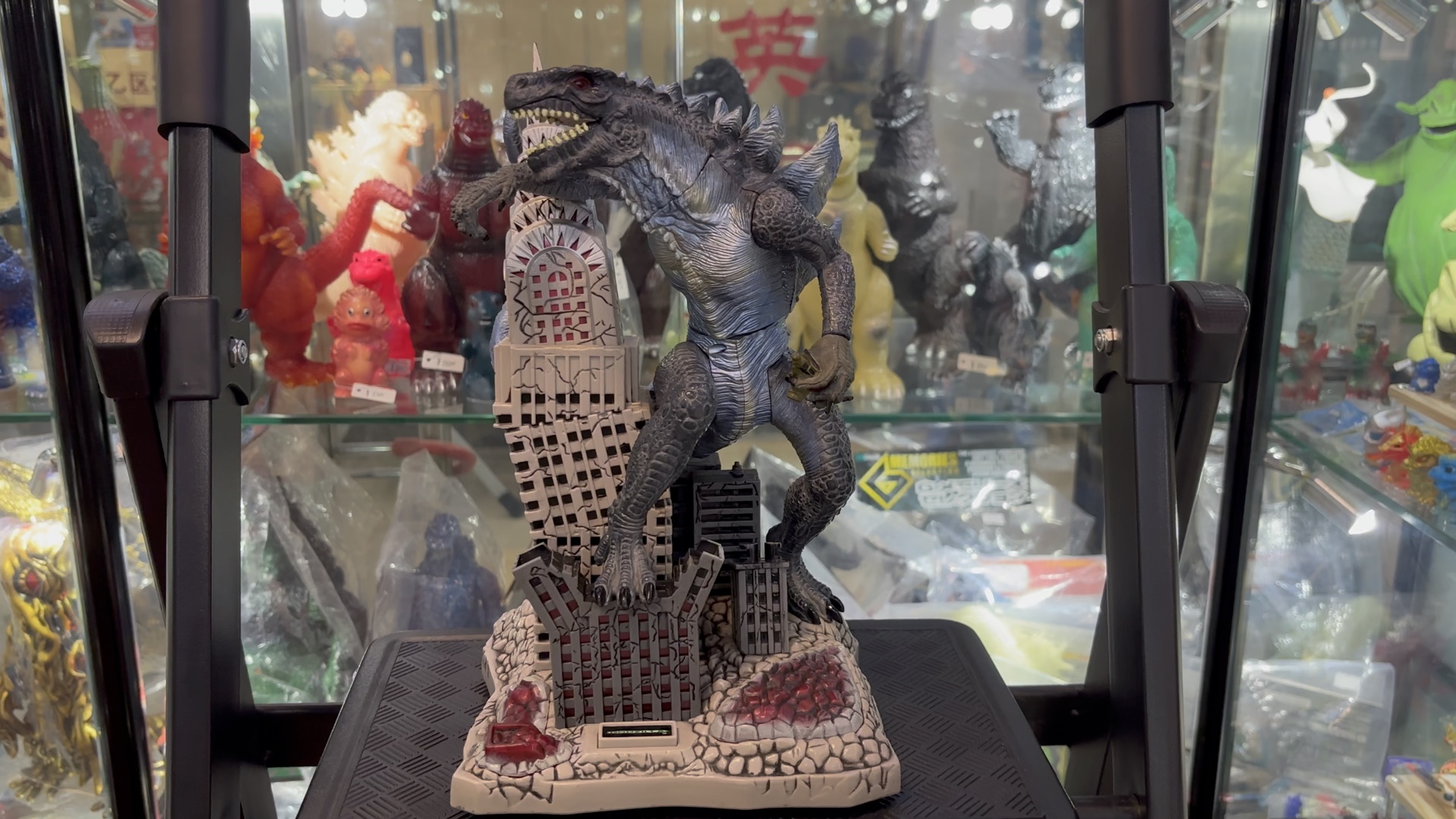 哥斯拉系列 美版哥斯拉 godzilla 1998年 酷斯拉 存钱罐 可发声 发光