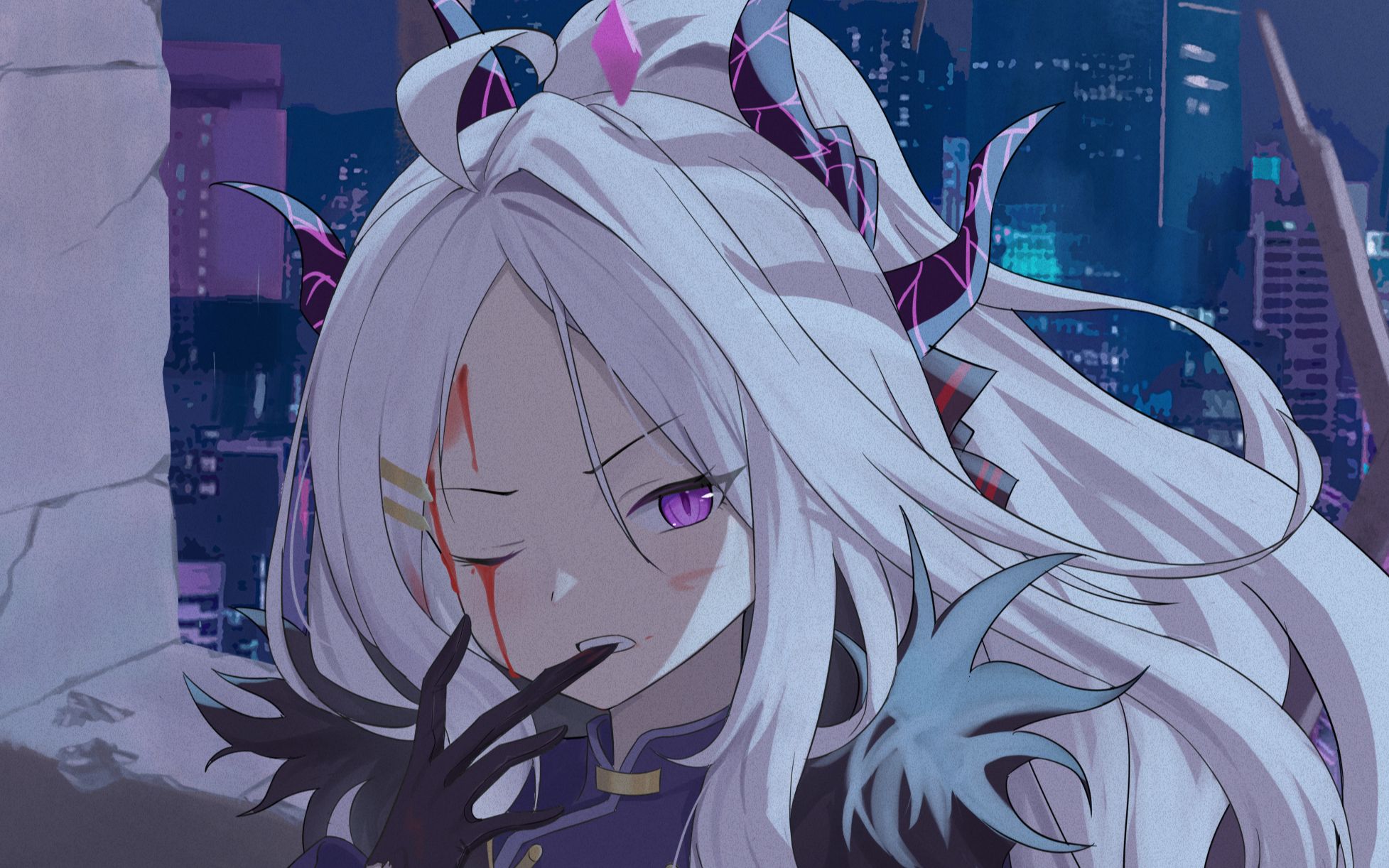 【碧蓝档案】日奈:小伤而已,不足挂齿【绘画过程】