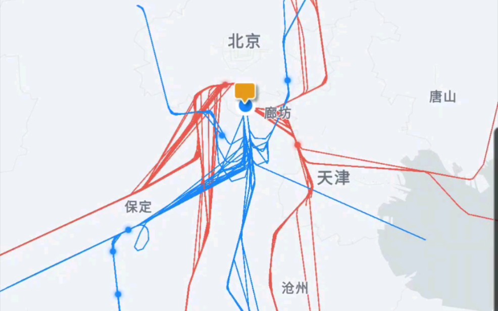 大興機場一日進離場飛機航跡可視化展示看看進近管制是怎樣調度飛機的
