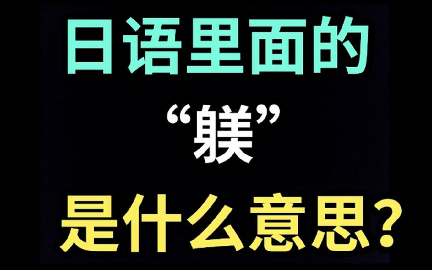 日语里的“躾”是什么意思?【每天一个生草日语】哔哩哔哩bilibili