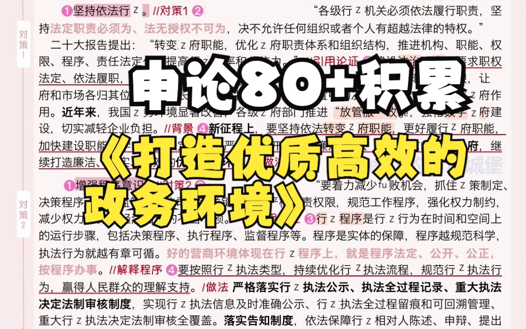 日报精读|申论80+积累|Get“营商环境”新知识点~ 优化政务环境,促进经济发展哔哩哔哩bilibili