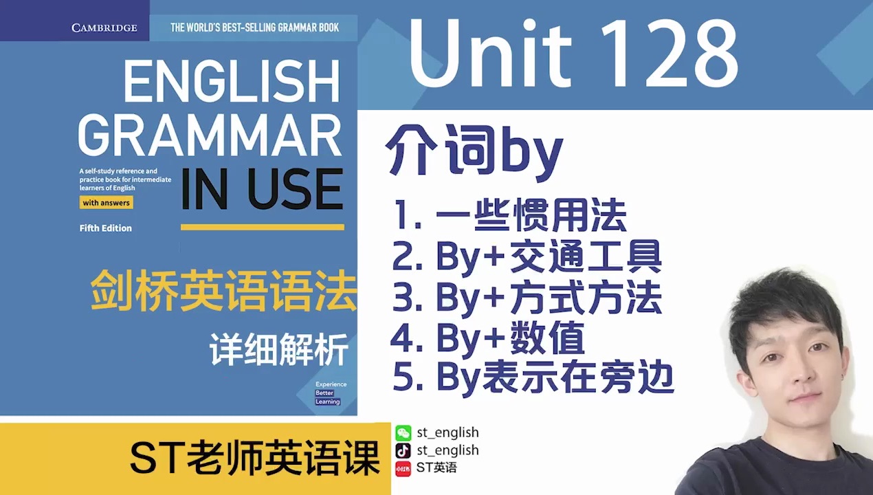 Unit128:介词By的用法,by和交通工具,by和方式方法,by和被动【Grammar In Use英语语法】哔哩哔哩bilibili