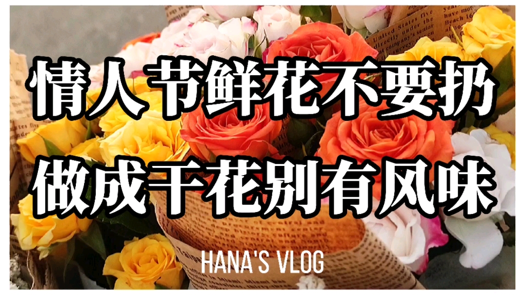 生活vlog12 | 自制干花插桶 | 分享两种做干花方法 | 定格鲜花美好哔哩哔哩bilibili