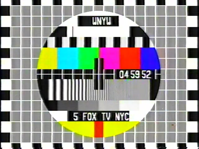 WNYWTV 纽约FOX5 测试卡+放送开始(未知时间,模拟信号)哔哩哔哩bilibili