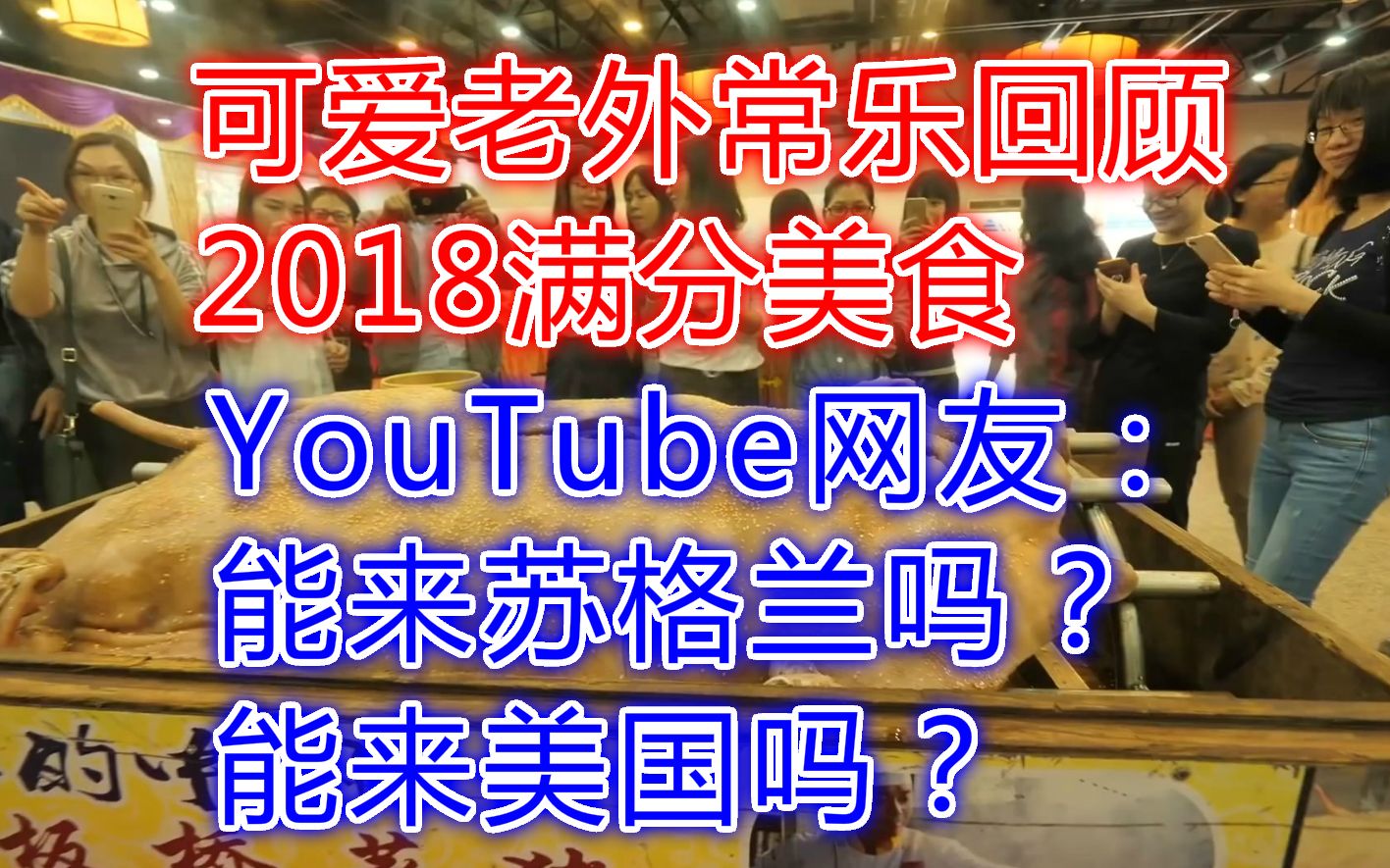 【油管评论】我们的美食老外回顾2018年的那些满分美食,看看都有哪些国家上榜?底下网友各种希望常乐去他们国家:能来苏格兰吗?能来美国吗?哔哩...