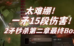 Download Video: 【博德3投掷】难绷，1矛15段伤害，2矛就插死第二章最终Boss！