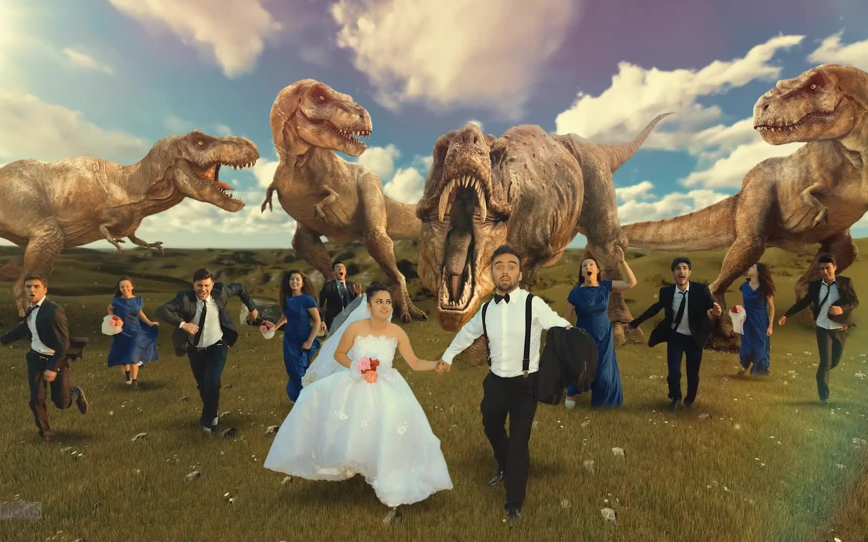 白鲨鲨鱼视频海报效果的冒险婚礼探险海报视频横竖经典创意_哔哩哔哩