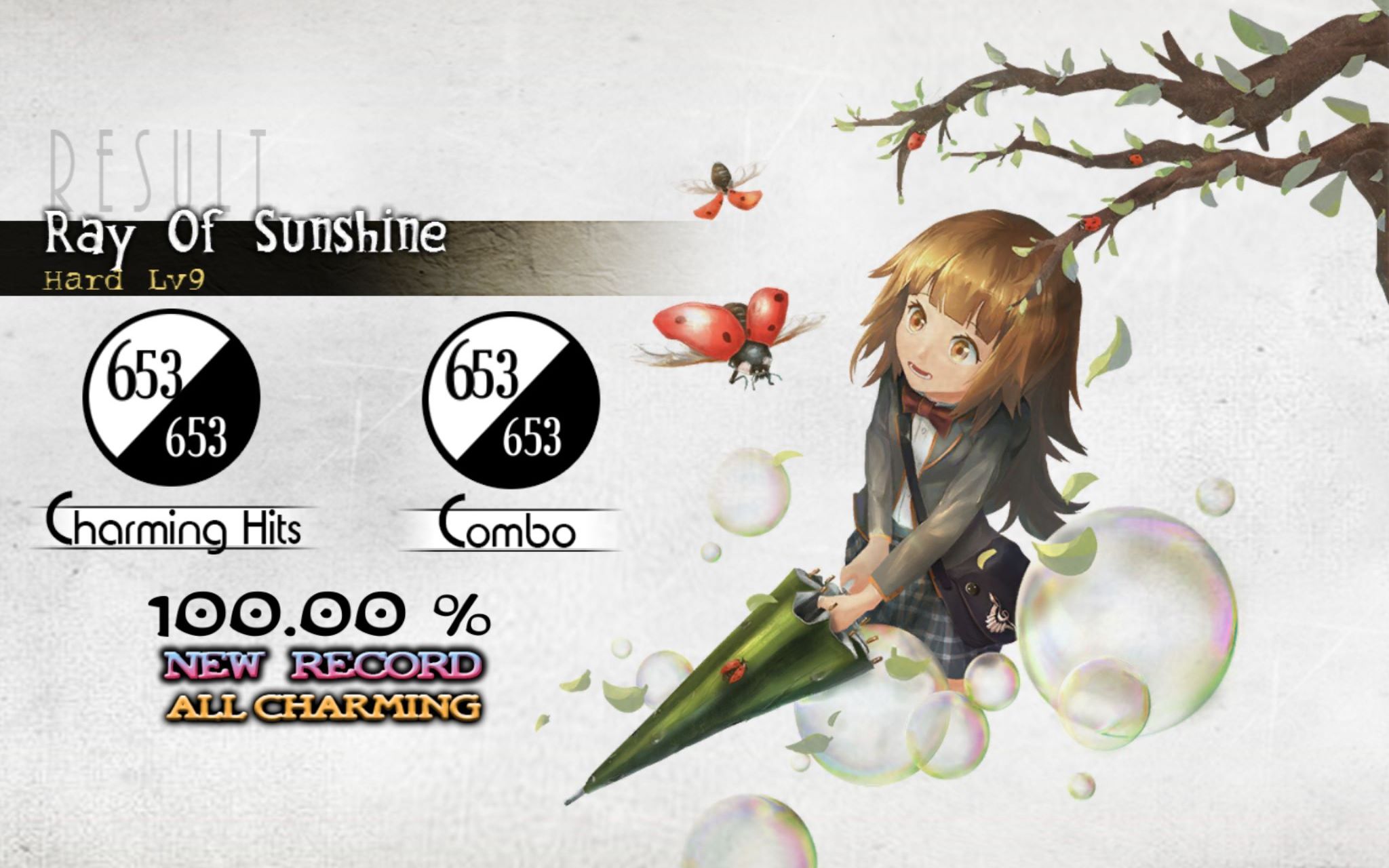 【deemo新曲】ray of sunshine hard lv9 all charming 100%_哔哩哔哩