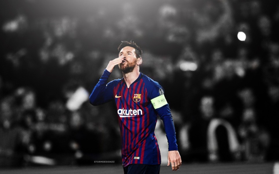 梅西直拍:2018-19赛季欧冠小组赛托特纳姆热刺2-4巴塞罗那