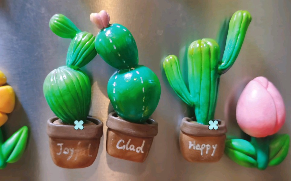 第30个粘土仙人掌冰箱贴