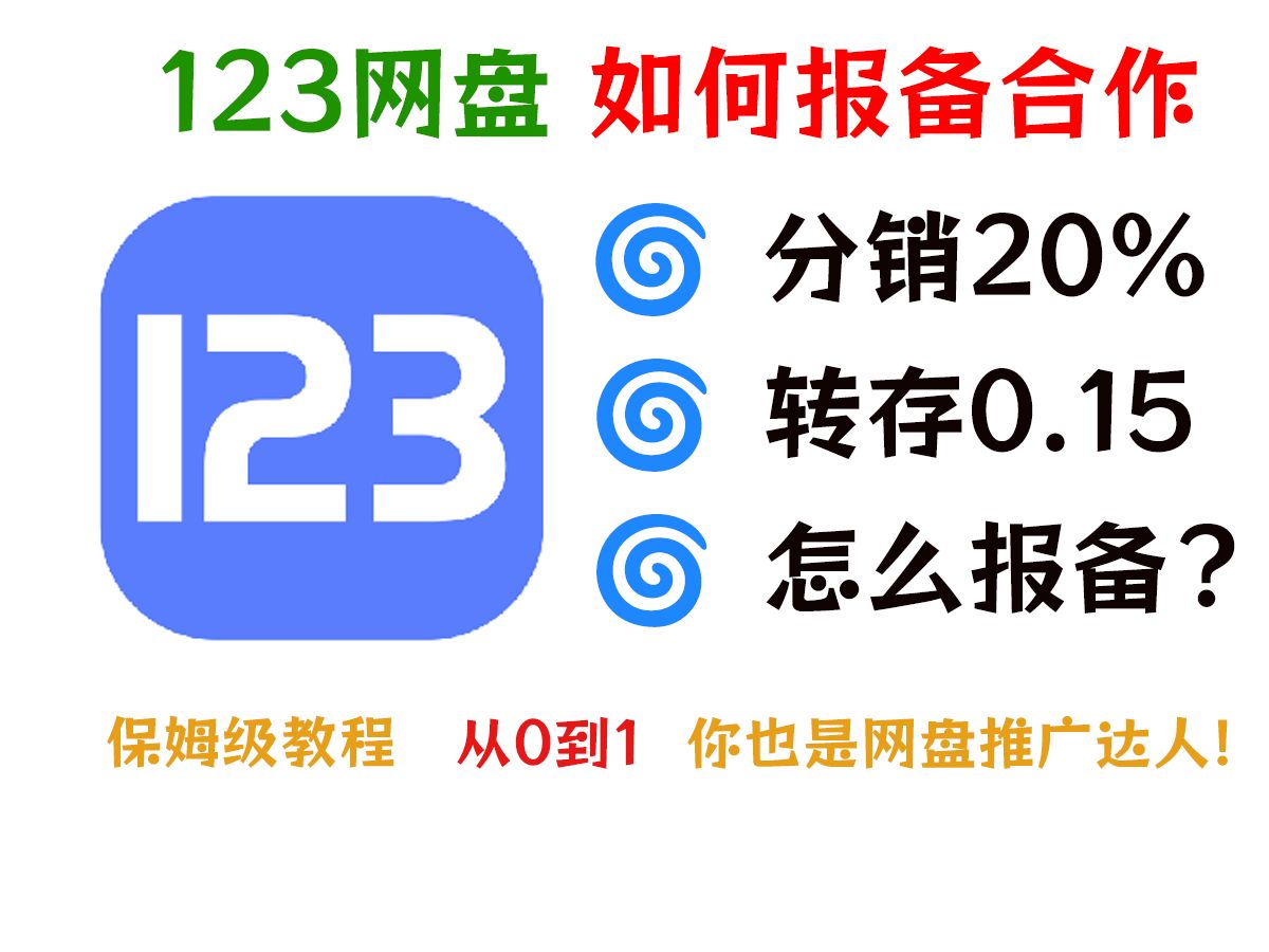 如何报备123网盘合作进行推广单机游戏热门视频