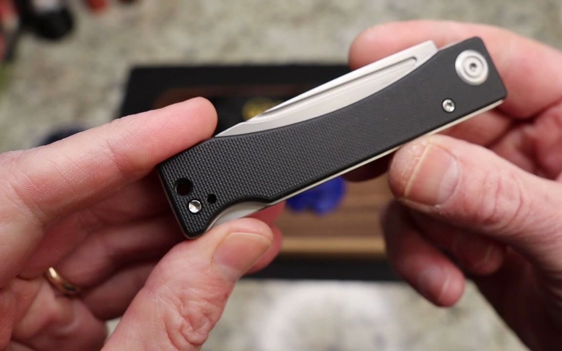 老外测评kubey酷备刀ku2102 akino edc背锁折刀
