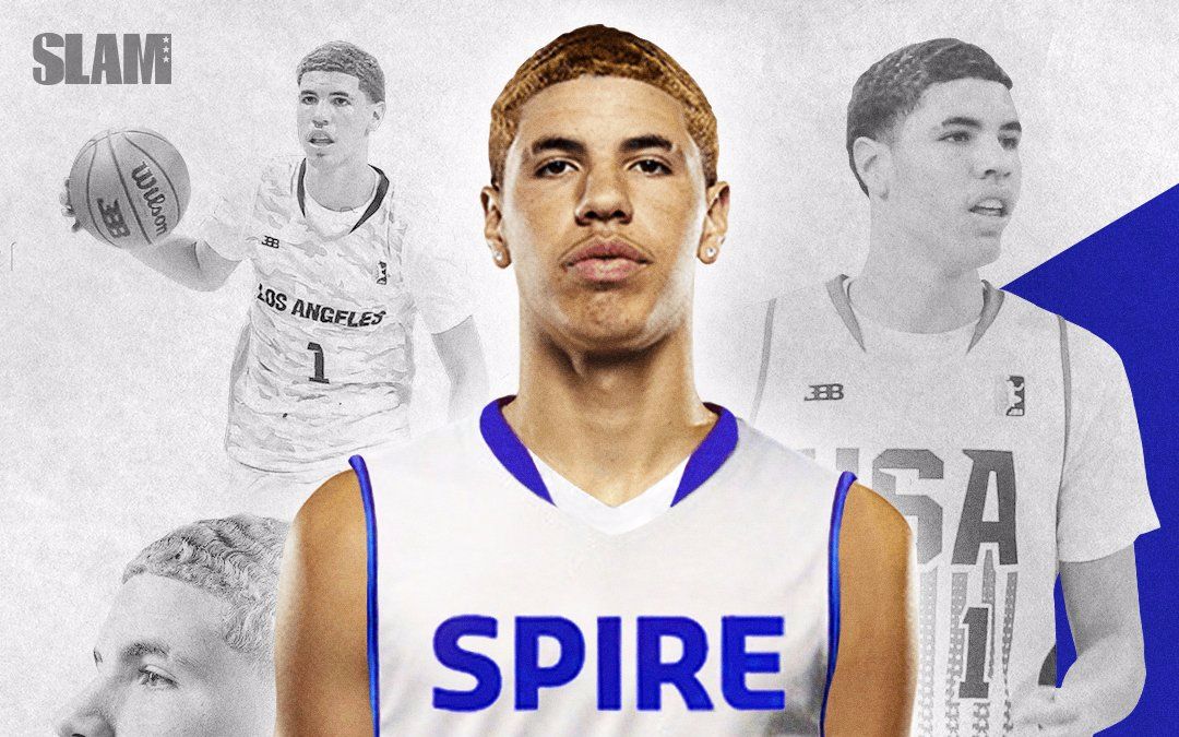 三球重返高中:曾经2019届五星控卫lamelo ball_哔哩哔哩 (゜-゜)つロ