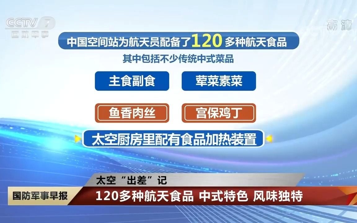 中国空间站配备120多种航天食品哔哩哔哩bilibili