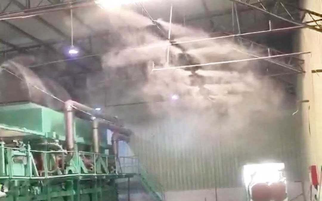 厂房车间增湿降温除尘安装高压智能工业加湿喷雾设备