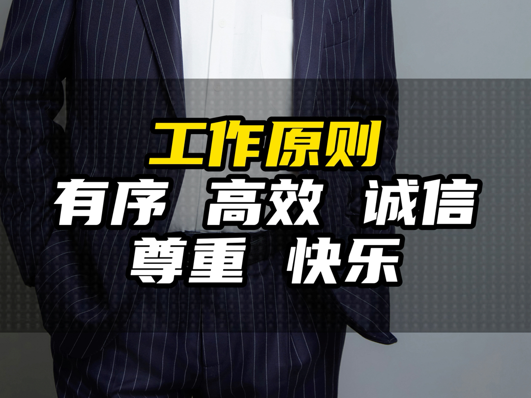 工作原则 —— 有序 高效 诚信 尊重 快乐 水休闲健康产业品牌运营商 #运营 #顾问 #汤治研学哔哩哔哩bilibili