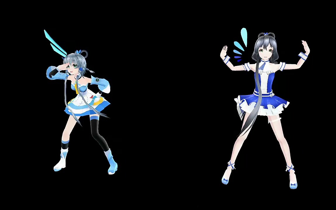 两只洛天依跳极乐净土和千本樱.