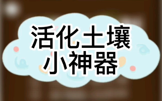 土壤活化剂在改良土壤的同时还能给植物补充营养,土壤就会变得疏松又肥沃哔哩哔哩bilibili