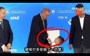 Video herunterladen: 孩子拒绝亲吻埃尔多安的手，被埃尔多安扇了一巴掌！