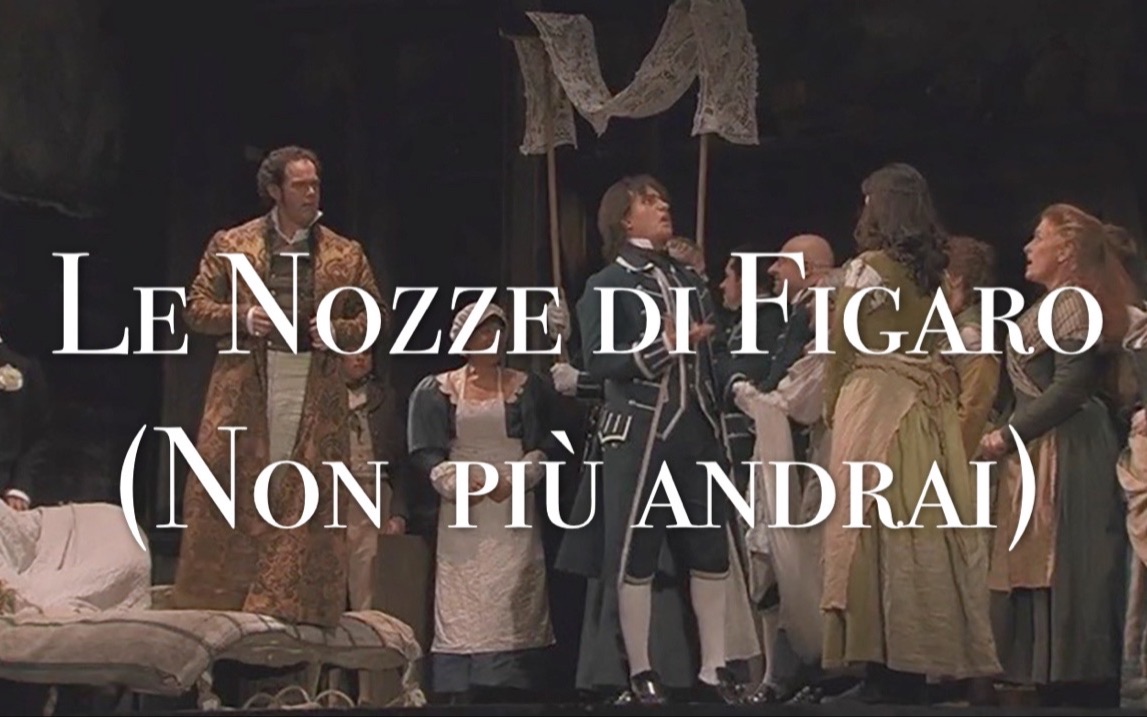 【中意字幕】费加罗的婚礼 LE NOZZE DI FIGARO(《你再不要去做情郎》选段分析)哔哩哔哩bilibili