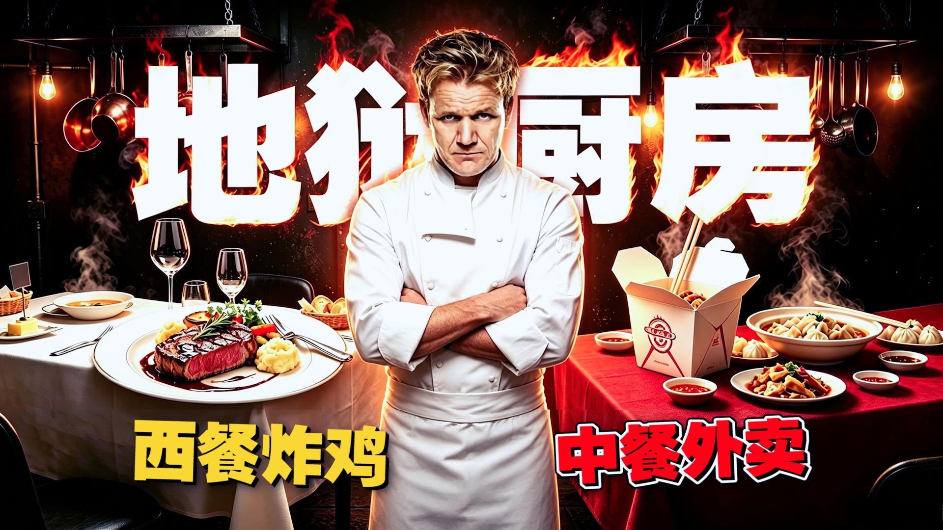 米其林餐厅干不过中餐外卖？戈登肺都快气炸了！《地狱厨房》海报