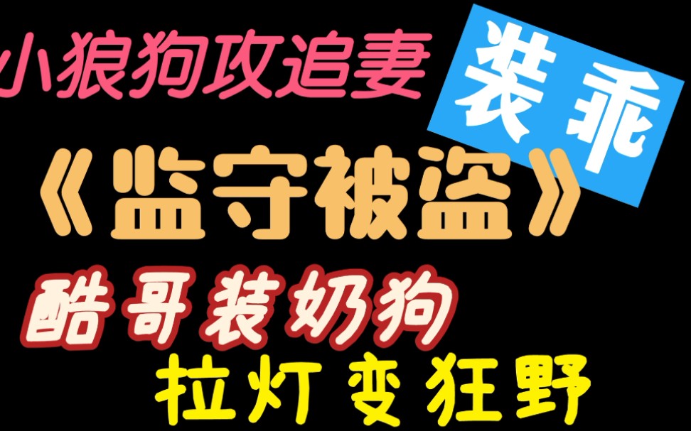 【推文】装乖|霸道酷哥小狼狗追妻:只对你又奶又乖哔哩哔哩bilibili