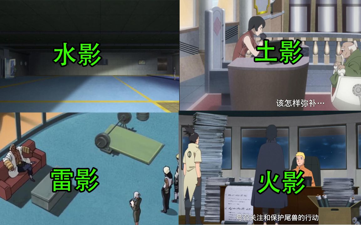火影:五影办公室都啥样,风影最普通,火影最脏乱差