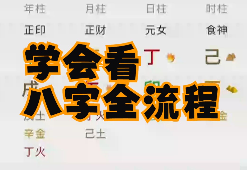 零基础学会看八字全流程哔哩哔哩bilibili