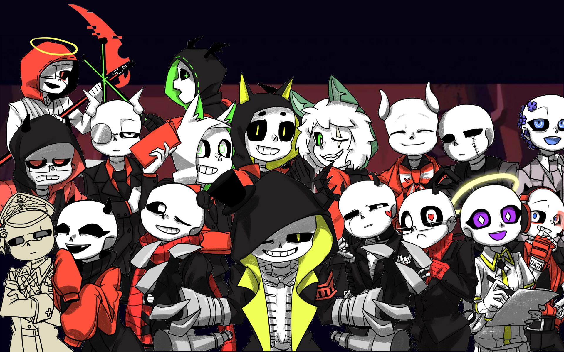 [图]【Helltaker × Undertale au版】最强把骨王