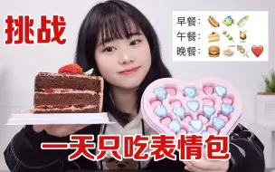 Download Video: 挑战一天只吃表情包美食第二弹，都是小不点最爱吃的，感谢粉丝！