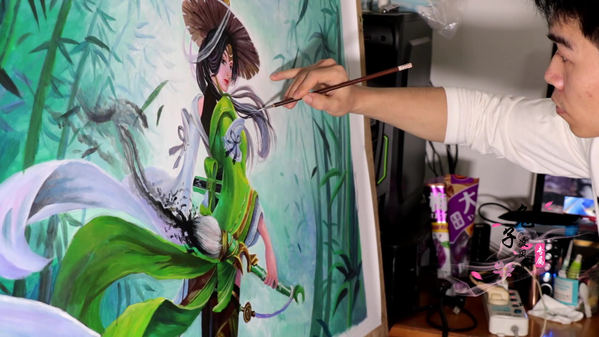 油画手绘王者荣耀上官婉儿【兔子凌风作品】_哔哩哔哩 (゜-゜)つロ