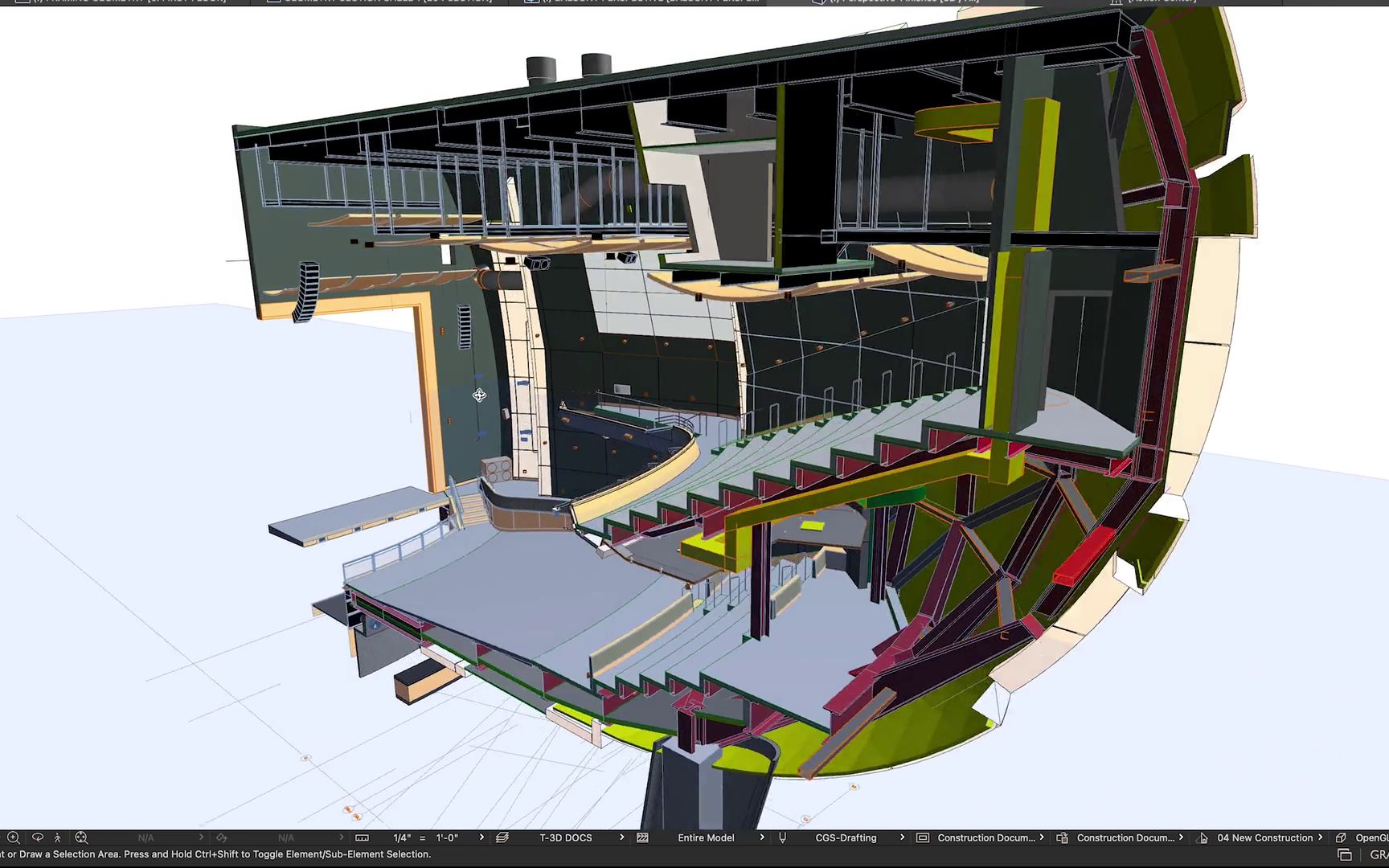 archicad25封面建筑艾灵顿公爵艺术学校03可视化设计