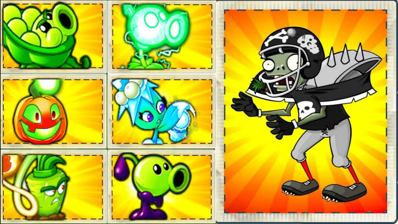 植物大战僵尸:全花园植物vs橄榄球僵尸 哪种植物伤害最高