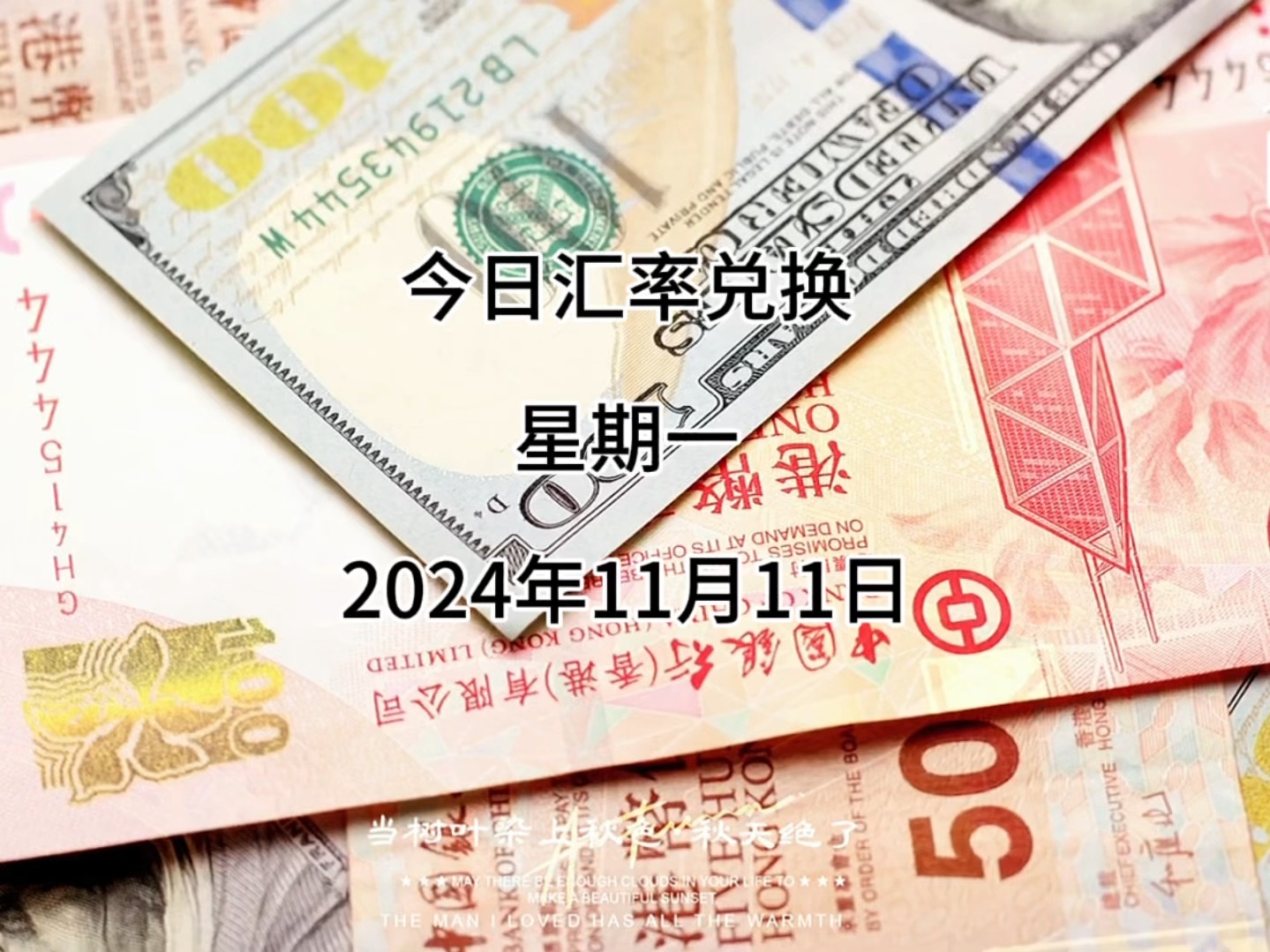 今日人民币兑换美元汇率多少?2024年11月11日汇率兑换哔哩哔哩bilibili