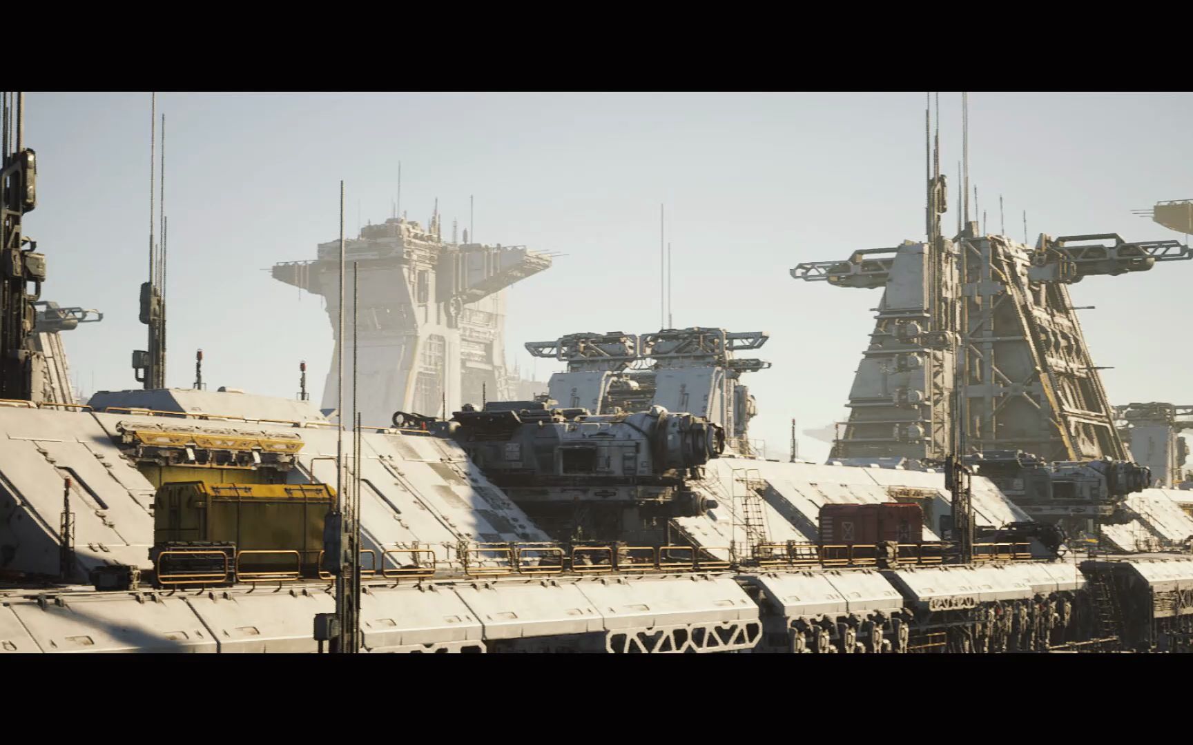 ue5虚幻5科幻太空港口