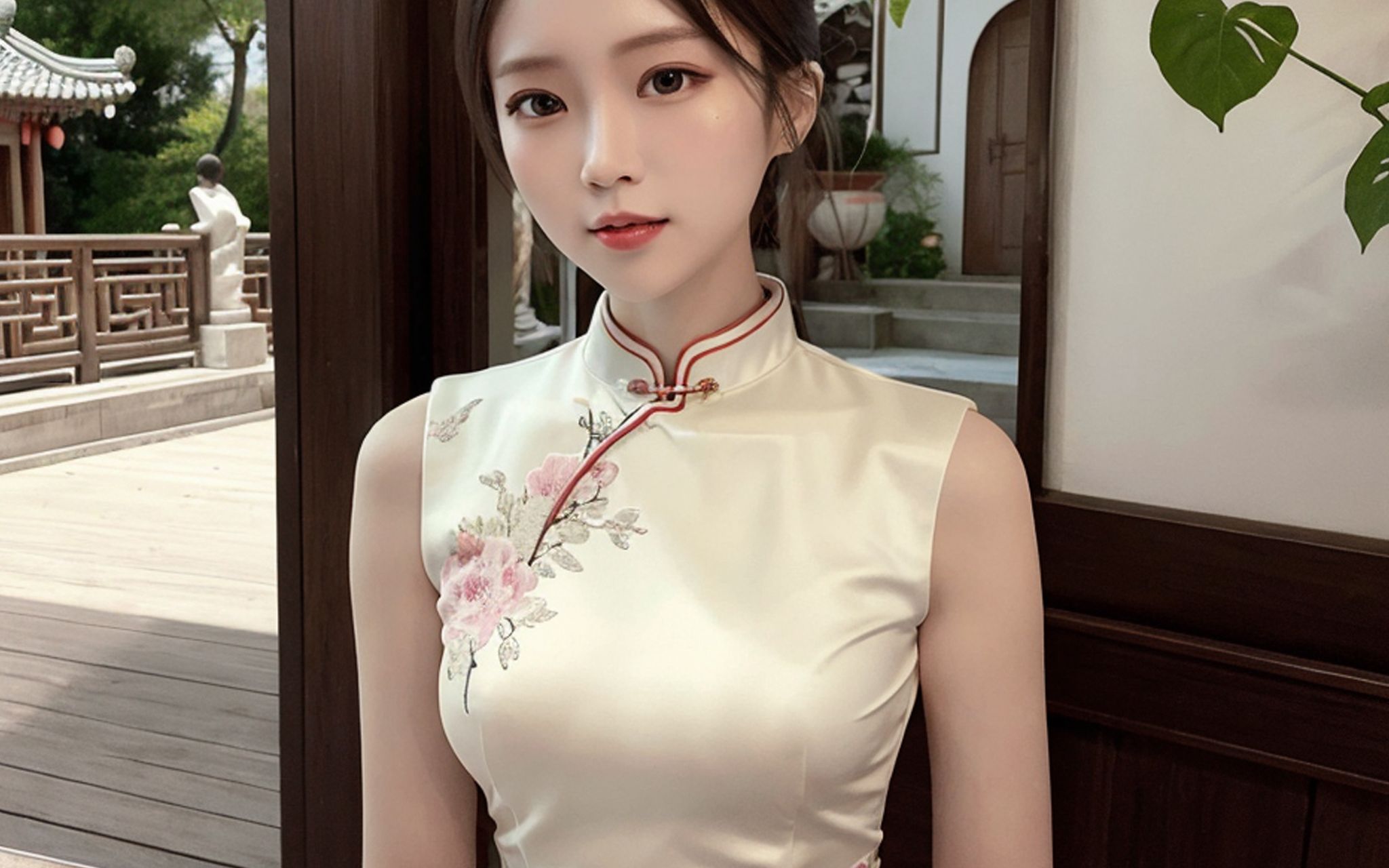 温婉可人的旗袍美女