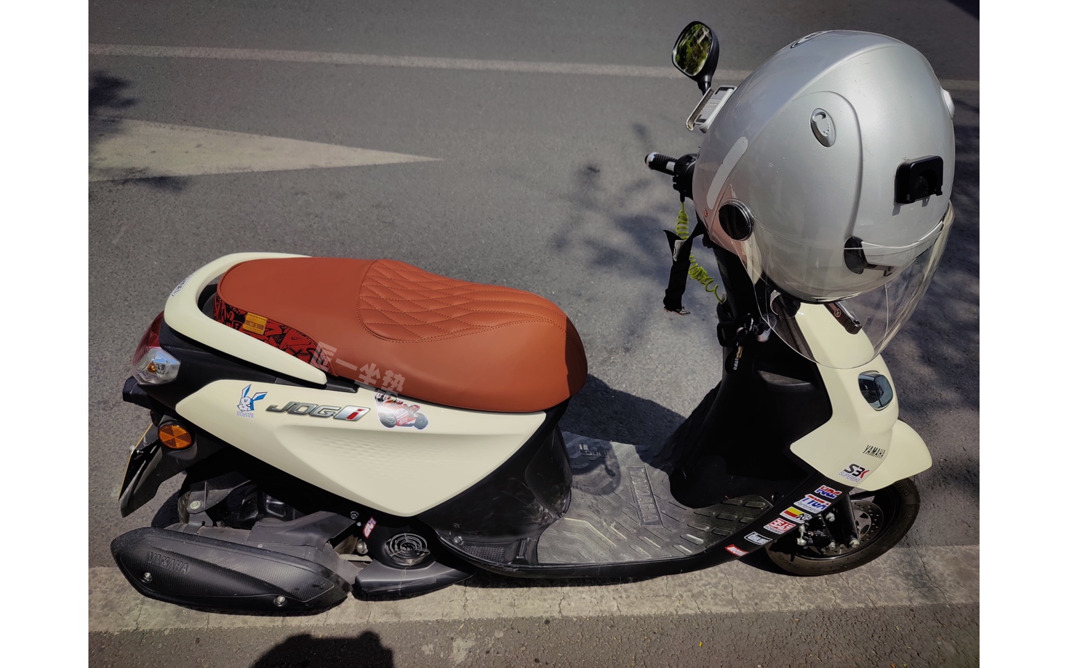 雅马哈巧格i125复古小踏板摩托车改装案例定制坐垫匠一坐垫