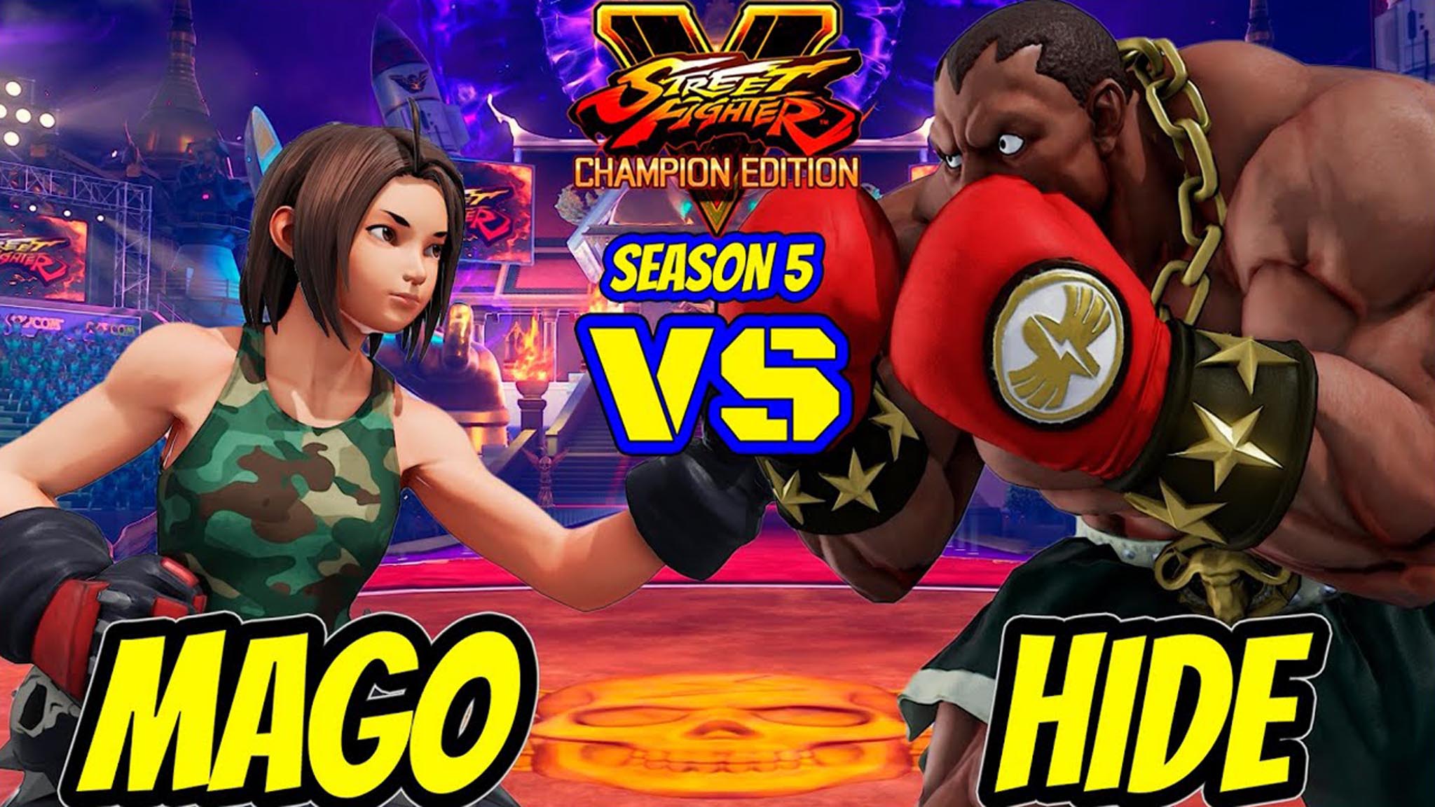 街霸 5:mago(风间晶)vs hide(拜森)