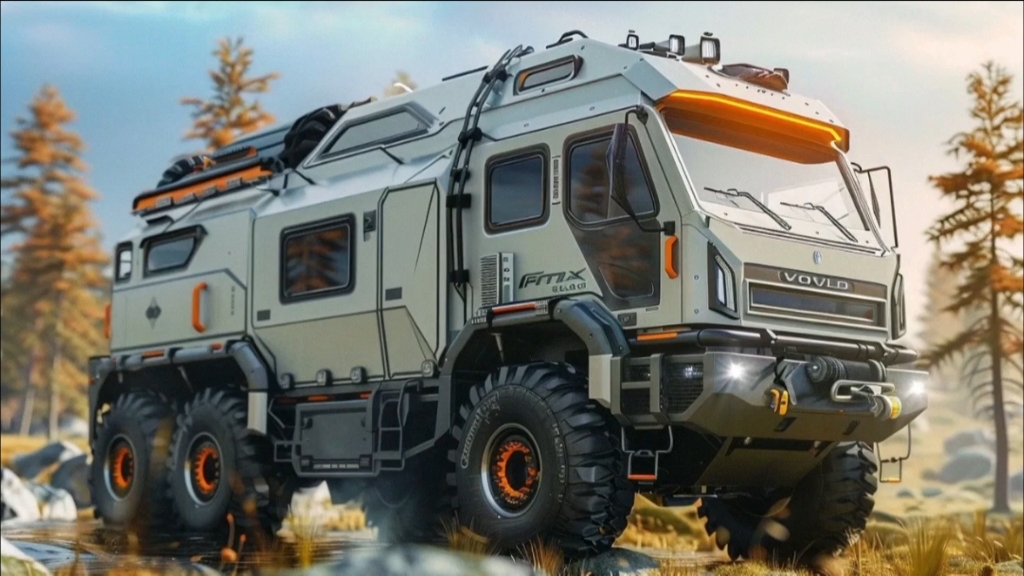 未来重卡房车设计展望,硬派又豪华,你喜欢吗?