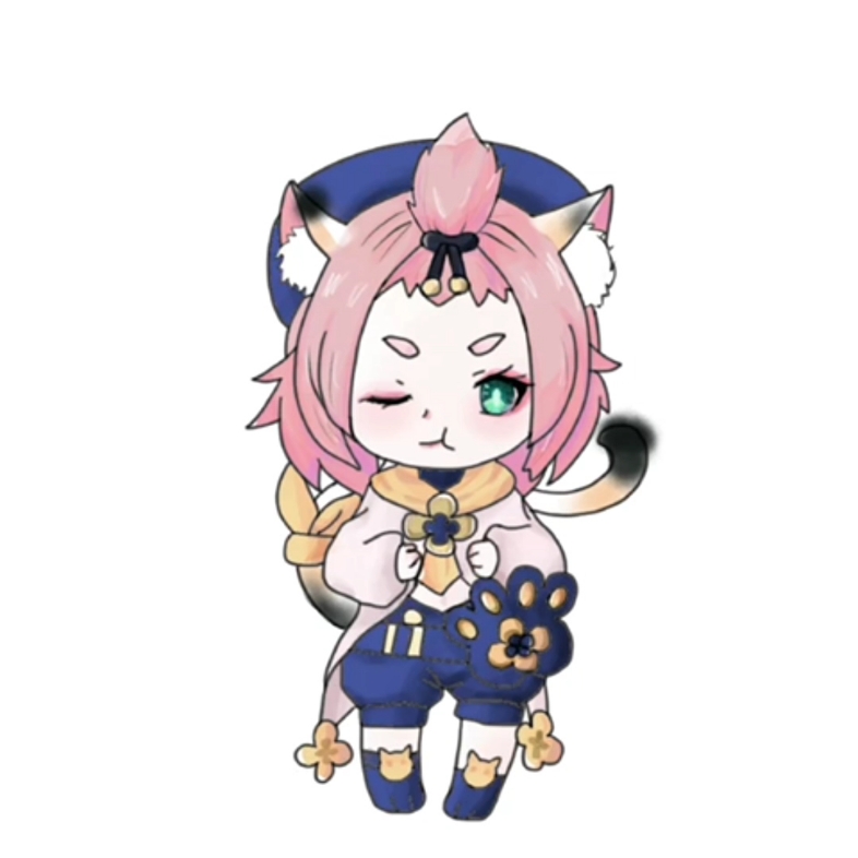 【原神】增压绘画过程3-迪奥娜