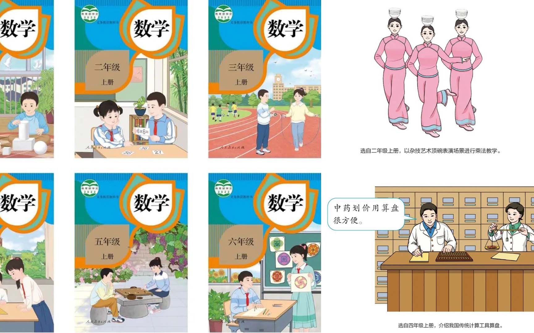 教育部:人教社小学数学教材插图重绘工作已完成 新插图示例公布哔哩哔哩bilibili