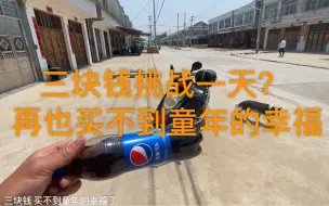 Download Video: 三块钱挑战过一天！乡下骑行 三块钱能买到童年幸福吗？？