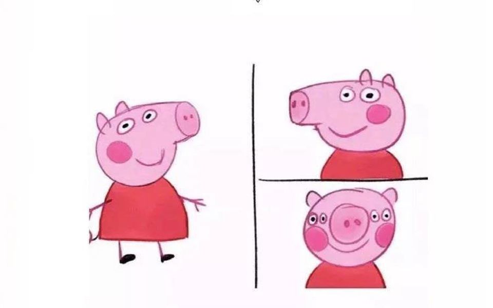 四眼佩奇朋友圈戏精沙雕