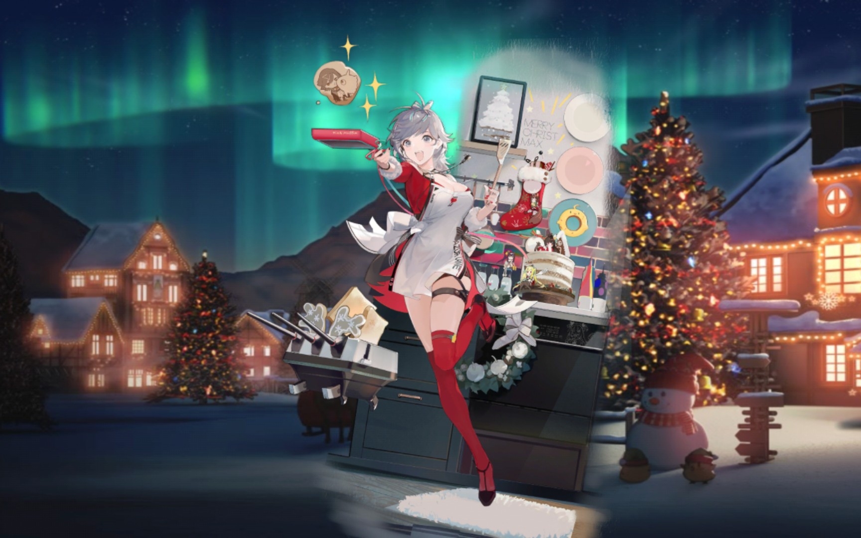 【碧蓝航线皮肤】官方推荐!速赏西雅图『圣诞派对准备中!』皮肤!(含)