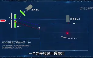 Download Video: 延迟选择量子擦除实验，8纳秒之后的行为看上去影响了8纳秒之前的行为