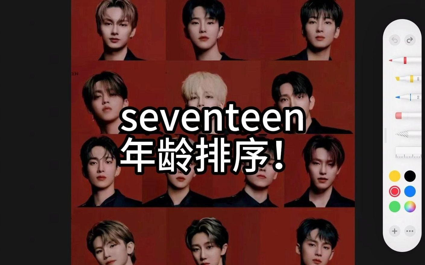 【seventeen年龄排序】抓我圈外的颜控脸盲朋友来给seventeen排序哔哩哔哩bilibili