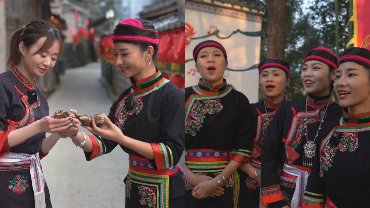 跟着登上春晚的畲族姑娘,换一身畲族服饰,唱一曲畲族"双音"!