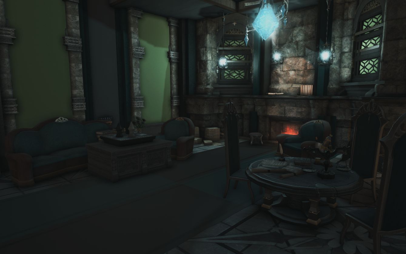 ff14装修s房斯莱特林公共休息室