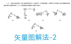 Download Video: 机械原理每日一题—矢量图解法-2