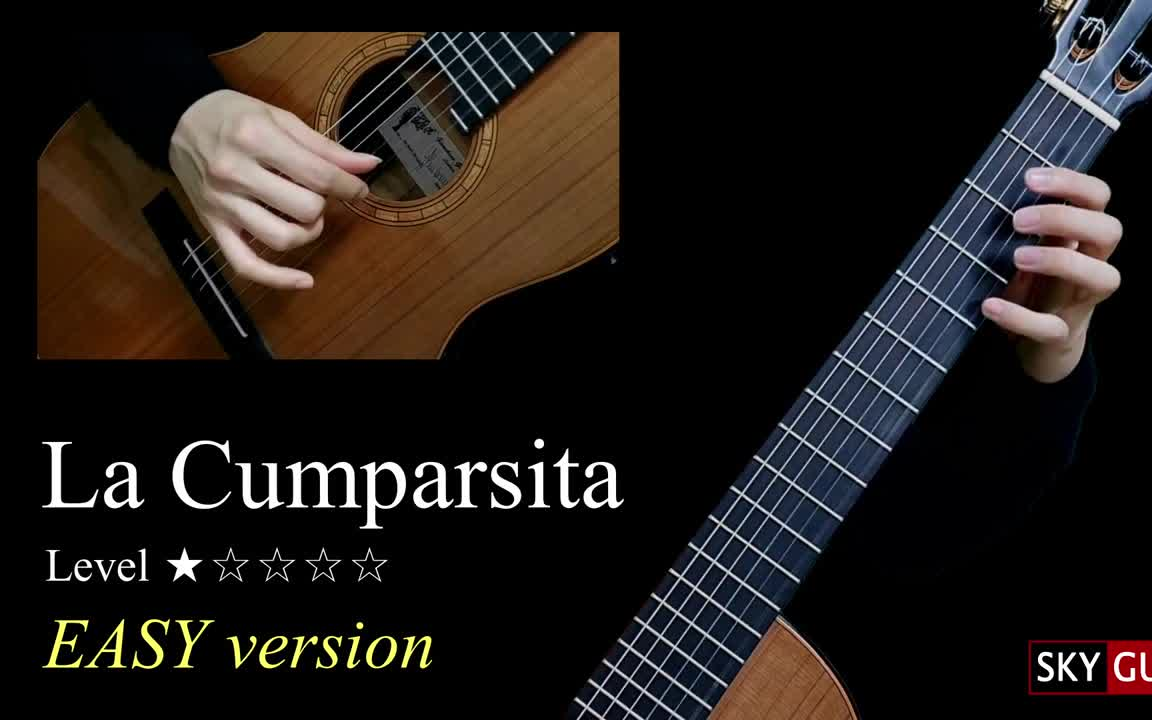 [图]探戈名曲-假面舞会 La Cumparsita (EASY version)古典吉他独奏带谱教学-GQ120-115